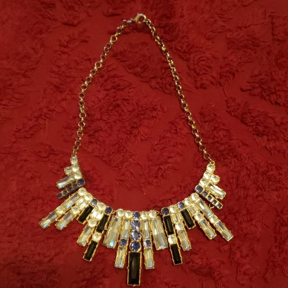 Avon statement rhinestone necklace rare